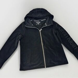 Calvin Klein Black Dry Fleece performance jacket Hoodie